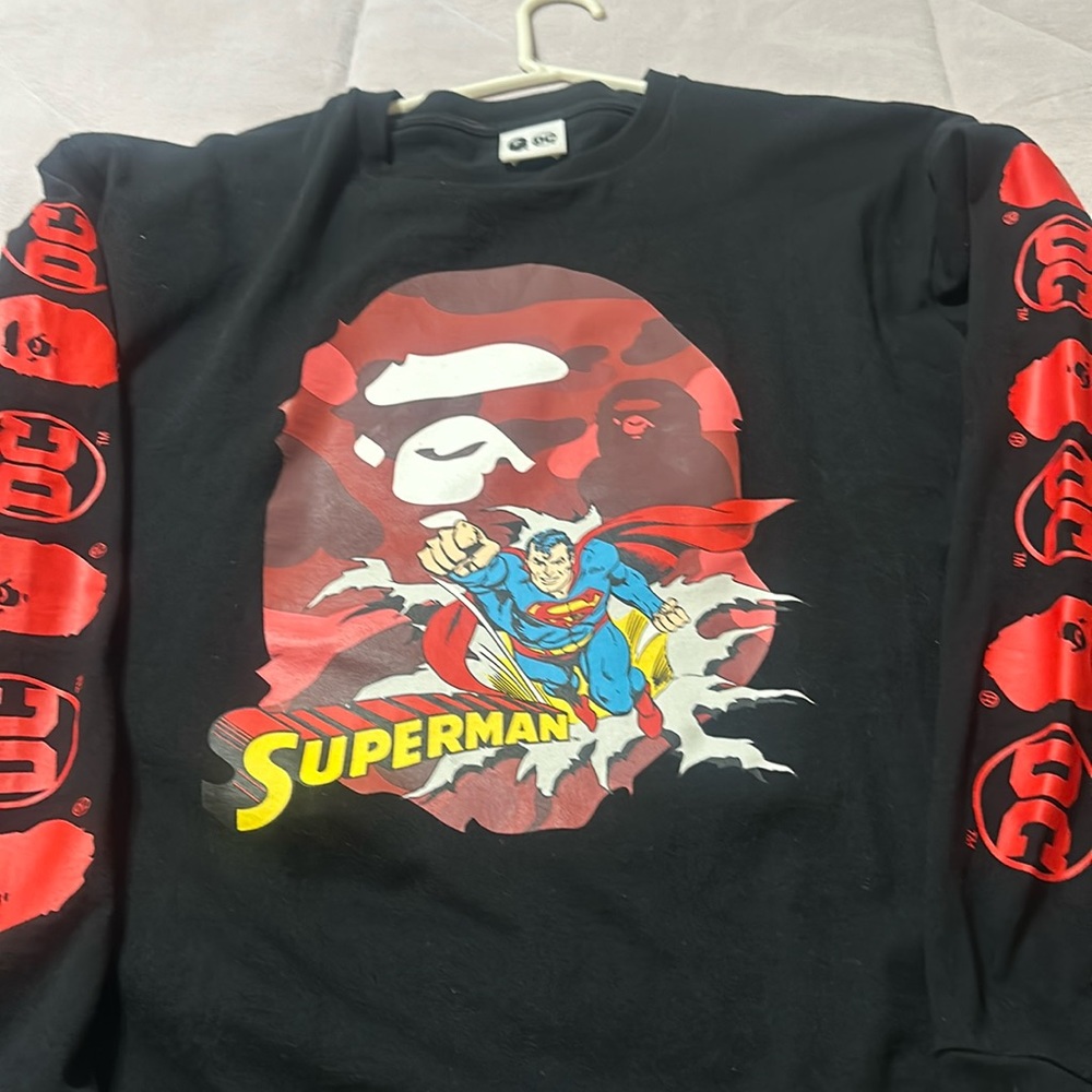 DC bathing ape xxl long sleeve shirt